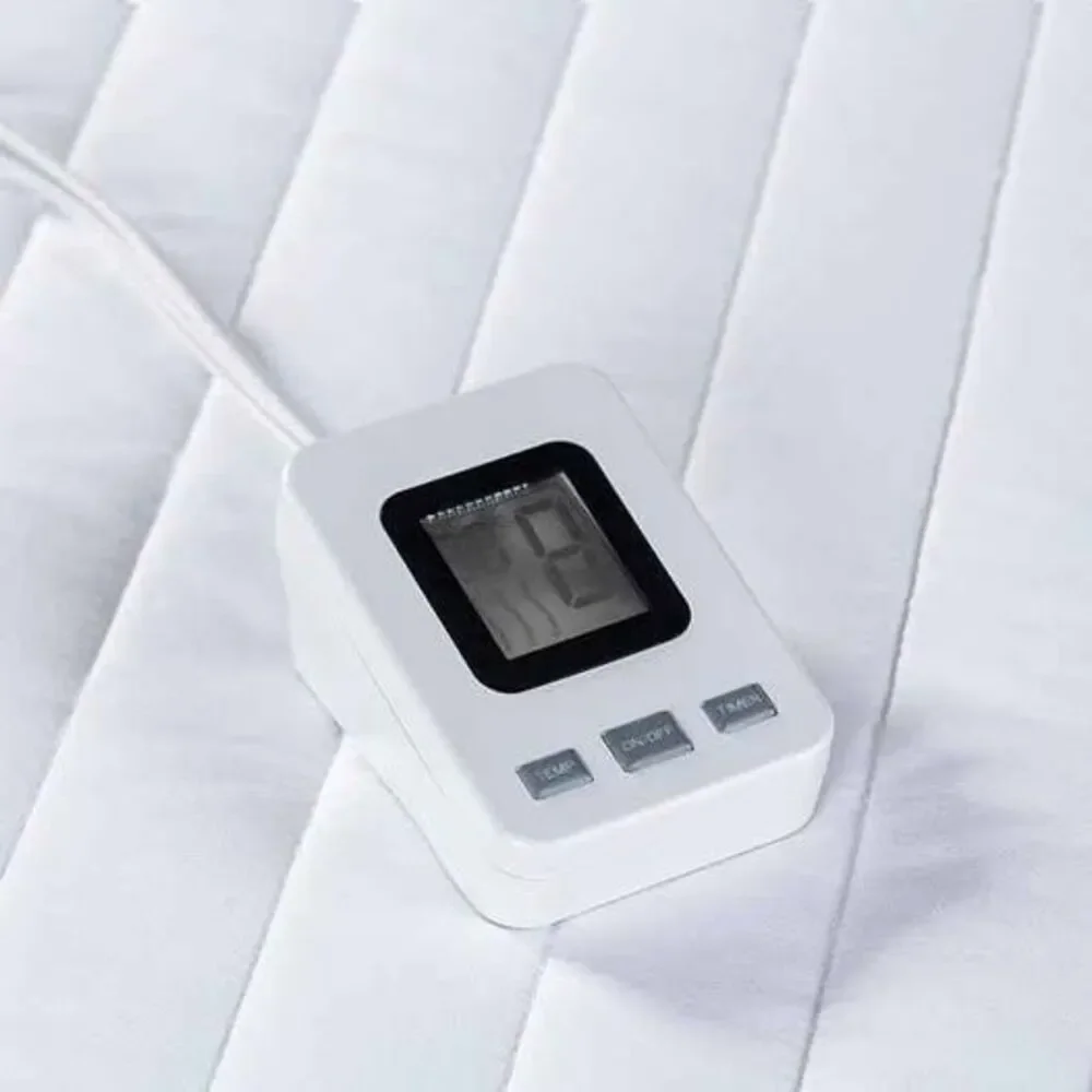 SensorPedic Warming Electric Mattress Pad with Digital Controller, Full, White